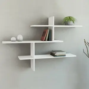 Felicia 3 Piece Floating Shelf White