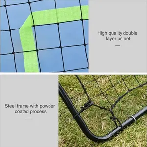 HOMCOM Rebounder Net Playback Soccer Football Game Spot Target Ball Rebounders Training Equipment Play Teaching | Aosom UK