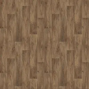 Brown Modern Wood Effect Anti-Slip Vinyl Flooring for Home, Shops, Offices, 2.5mm Thick Vinyl Sheet-6m(19'8") X 2m(6'6")-12m²