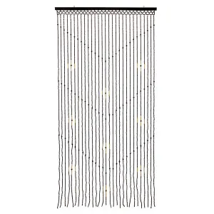 JVL Tuscany Beaded Door Curtain, 90 x 180 cm, Arrow