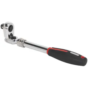 Versatile Extendable Ratchet Wrench with Locking Flexi-Head and 72-Tooth Precision