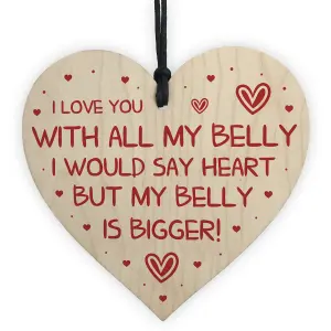 Gift For Boyfriend Girlfriend On Valentines Day Anniversary Wood Heart Funny Gift For Him Her