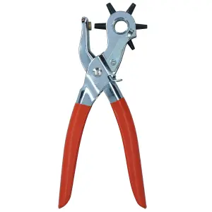 Revolving Leather Punch Pliers for Belts Cards Plastics Hole Marker 2mm - 4.5mm