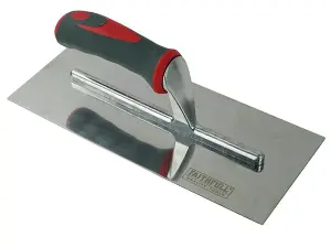 Faithfull Plasterer's Finishing Trowel Stainless Steel Soft Grip Handle 11 x 4.3/4in FAISGTP11SS