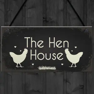 Red Ocean Funny Hen Cockerel Rooster Plaque Sign Chicken Cock Hen House Coop Egg Garden Gift