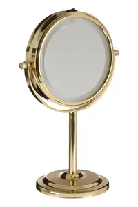 Maison by Premier Cassini Gold Finish Iron Led Table Mirror