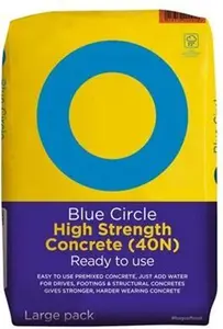 Blue Circle High Strength Concrete, 20Kg Bag - Ready Mixed