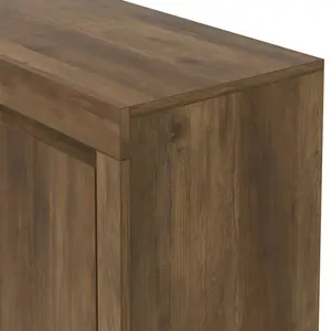 Ellani Cubbot 116Cm Wide 2 Door 3 Drawer Sideboard Knotty Oak