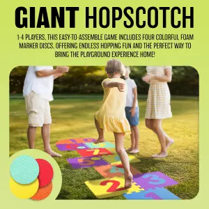 Jumbo Outdoor Garden Games Hopscotch Fun Activity With Kids Family Toys Summer Giant