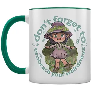 Grindstore Embrace Your Inner Weirdness Kooky Witch Mug White/Green (One Size)