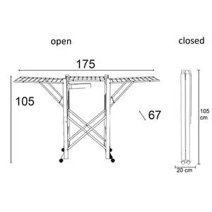 Modesto Wood Foldable Freestanding Drying Rack