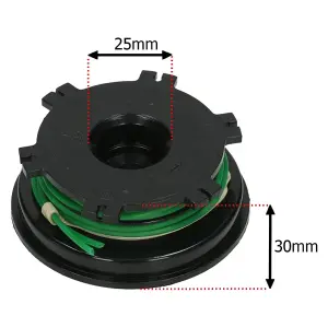 SPARES2GO Twin Line & Spool compatible with Sovereign SGT30 Trimmer Strimmer