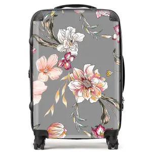 Peony, Lily, Tulip, Daisy Colorful Suitcase - Medium