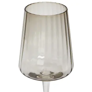 Set of 4 Wine Glasses QUARTZ Grey