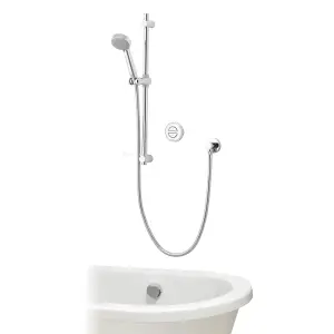 Aqualisa Smart Link Concealed valve HP/Combi Digital Shower with overflow bath filler & Adjustable head