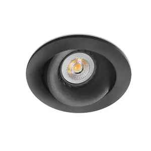 Luminosa Arg Tiltable Black recessed Downlight GU10