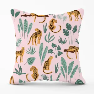 Hand Drawn Leopards Cushions 45cm x 45cm