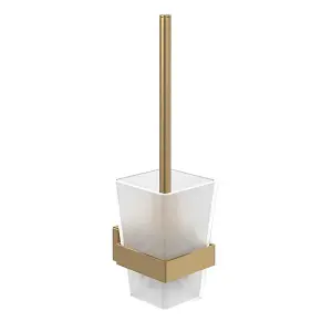 Villeroy & Boch Elements Striking Toilet Brush Set Brushed Gold