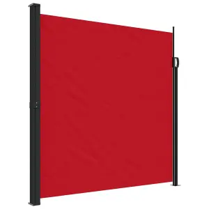 Berkfield Retractable Side Awning Red 200x600 cm