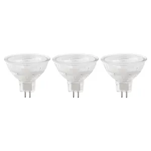 Diall GU5.3 3.4W Warm white LED Utility Light bulb, Pack of 3