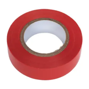 Sealey PVC Insulating Tape Electrical PVC 19mm x 20M Red Pack of 10 ITRED10