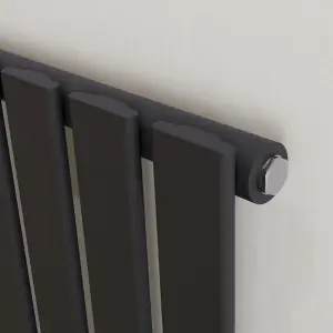 Agadon Lola Designer Panel Radiator 1800 x 372 mm Textured Anthracite