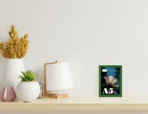 A5 Green Picture Frame Fits A5 (14.8 x 21cm - 5.8 x 8.3in) Poster, Photo, Artwork, or Print.