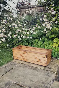 Valley Trough Large - Timber Garden Planter - L39 x W90 x H32 cm