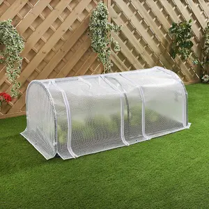 GardenKraft 10769 2 Section Polytunnel Greenhouse