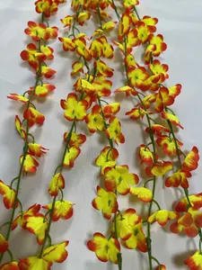 Best Artificial 80cm Silk Orange Trailing Vine Flower Plant Wedding Garland Ivy