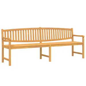 Berkfield Garden Bench 228x59.5x90 cm Solid Teak Wood