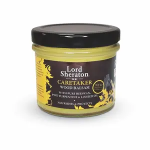 Lord Sheraton Caretaker Wood Balsam Polish Pure Beeswax Linseed Oil 125ml