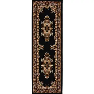 Maestro Collection Traditional Design Rug in Black  4470 B11