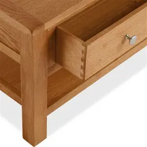 Dunelm Bromley Coffee Table, Oak, Farmhouse, Light Wood, Natural