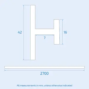 Nes Home Bathroom H-Joint Chrome 5mm Trims For Shower Wall Panels PVC Cladding 2.7m Long Fittings Set Of 4