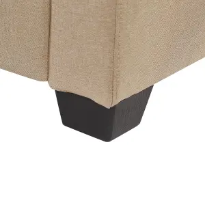 Right-Hand Corner Sofa VIKNA Beige Fabric Right Hand