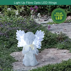 GardenKraft 12680 Solar Powered LED Angel Light