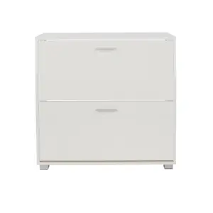 White Gloss 2 door shoe cabinet, Lido White