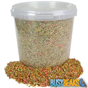 1L BusyBeaks Premium Wild Bird Food - High Energy Quality Garden Feed Mix