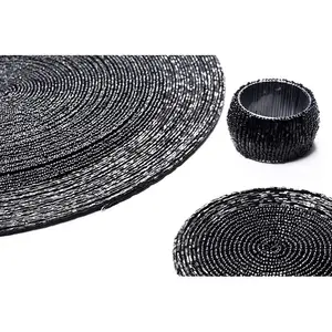 18 Piece Placemat Set Black