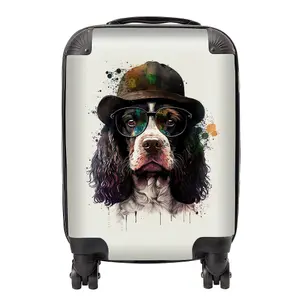 Springer Spaniel Dog Splashart Suitcase - Mini Cabin