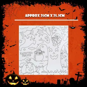 Halloween Canvas Craft Accessory Halloween Party, Trick or Treat 25cm Witch