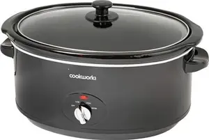 Cookworks 6.5L Slow Cooker - Black