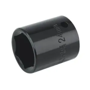 Sealey Impact Socket Tool 24mm 1/2" Square Drive IS1224