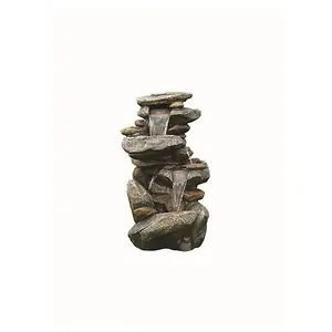 Aqua Creations 5 Fall Boulder Mains Plugin Powered Water Feature