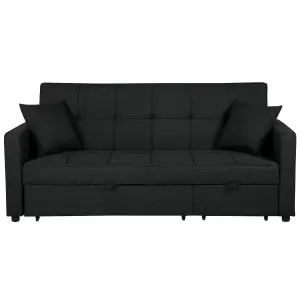 Beliani Modern Sofa Bed GLOMMA Black