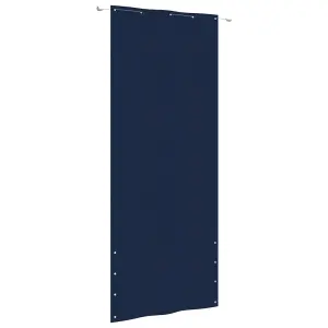 Berkfield Balcony Screen Blue 100x240 cm Oxford Fabric