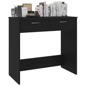 Berkfield Desk Black 80x40x75 cm Engineered Wood