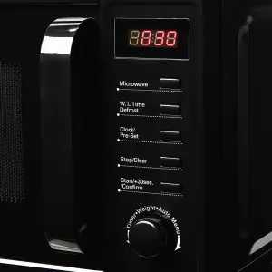 Cookology 800W Microwave 20L Digital Freestanding - CFSDI20LBK Black