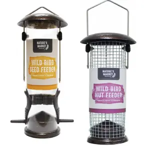 Nature's Market Hammertone Wild Bird Seed + Nut Feeder